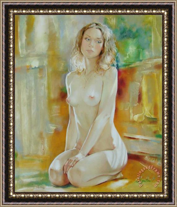 Sergey Ignatenko Alone at home Framed Painting