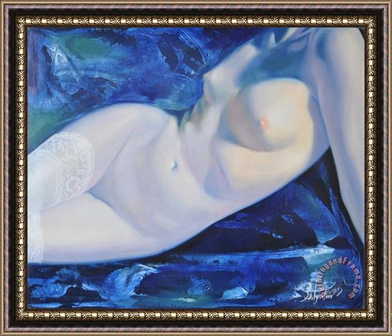 Sergey Ignatenko The blue ice Framed Painting