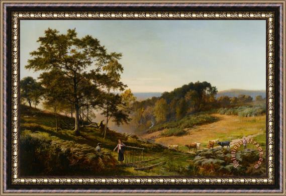 Sidney Richard Percy The Bonnie Moor with Bracken Clad Framed Painting