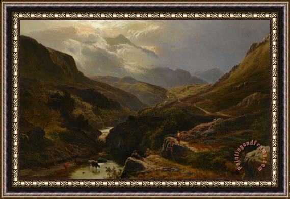 Sidney Richard Percy The Road to Loch Turrett Framed Painting