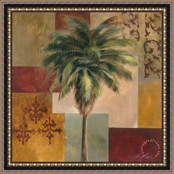 Silvia Vassileva Charleston Palm II Framed Painting