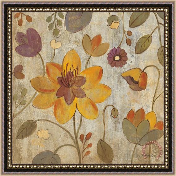 Silvia Vassileva Floral Song II Framed Painting