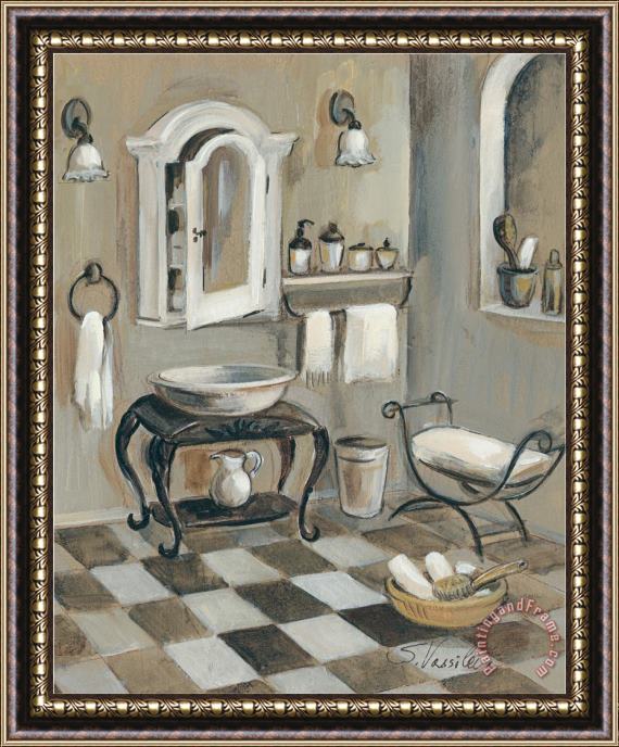Silvia Vassileva French Bath Iv Framed Painting