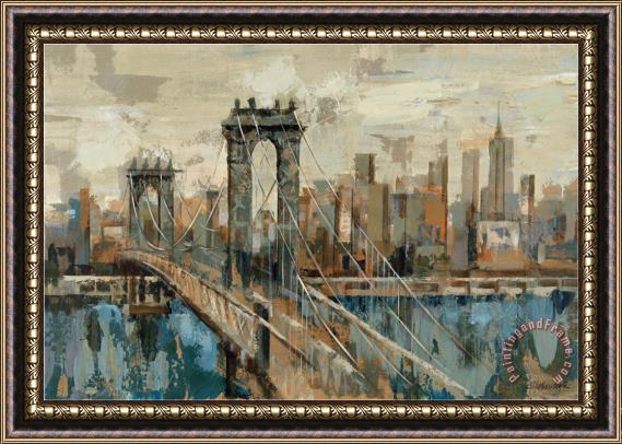 Silvia Vassileva New York View Framed Painting