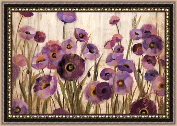 Silvia Vassileva Pink And Purple Flowers Framed Print