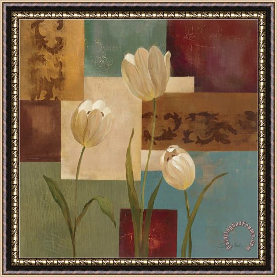 Silvia Vassileva Retro Floral II Framed Painting