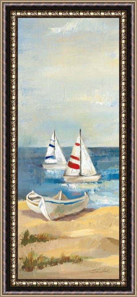 Silvia Vassileva Sunny Beach Panel III Framed Painting