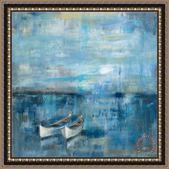 Silvia Vassileva Two Boats Framed Painting
