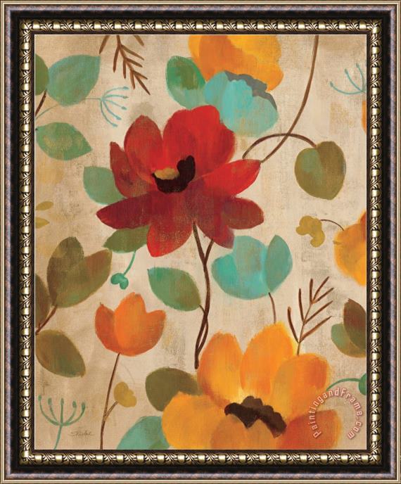 Silvia Vassileva Vibrant Embroidery II Framed Painting
