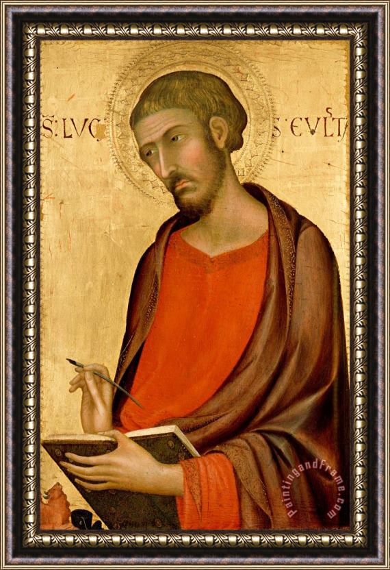 Simone Martini St. Luke Framed Painting