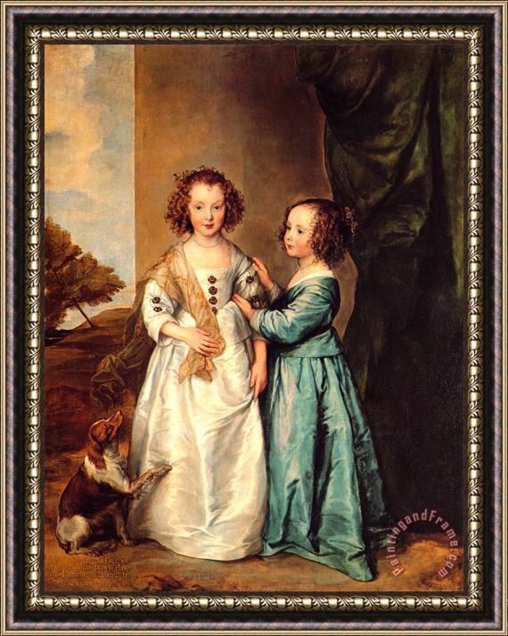 Sir Antony Van Dyck Philadelphia And Elizabeth Wharton Framed Painting