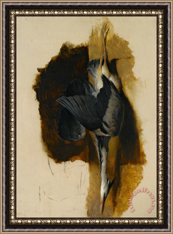 Sir Edwin Henry Landseer Study of a Dead Heron Framed Painting