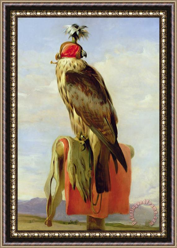 Sir Edwin Landseer Hooded Falcon Framed Painting