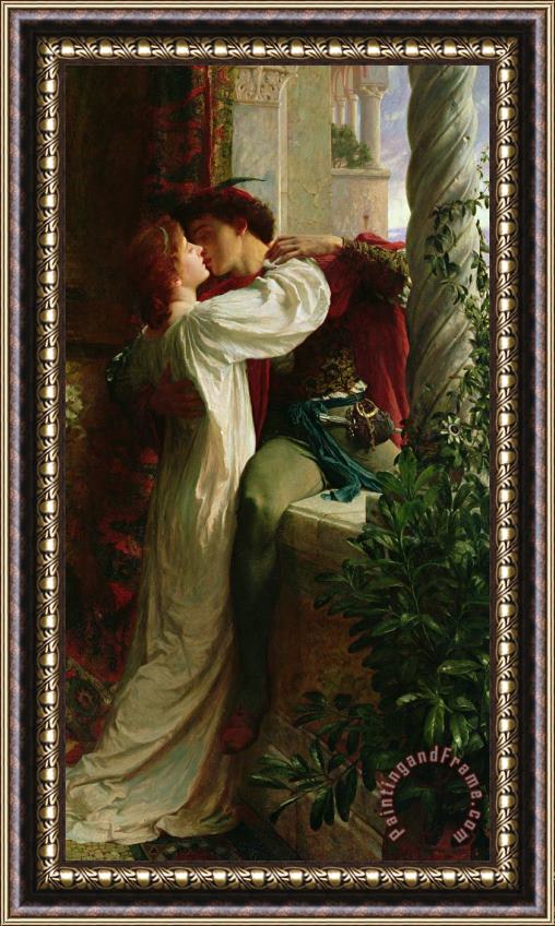 Sir Frank Dicksee Romeo and Juliet Framed Print