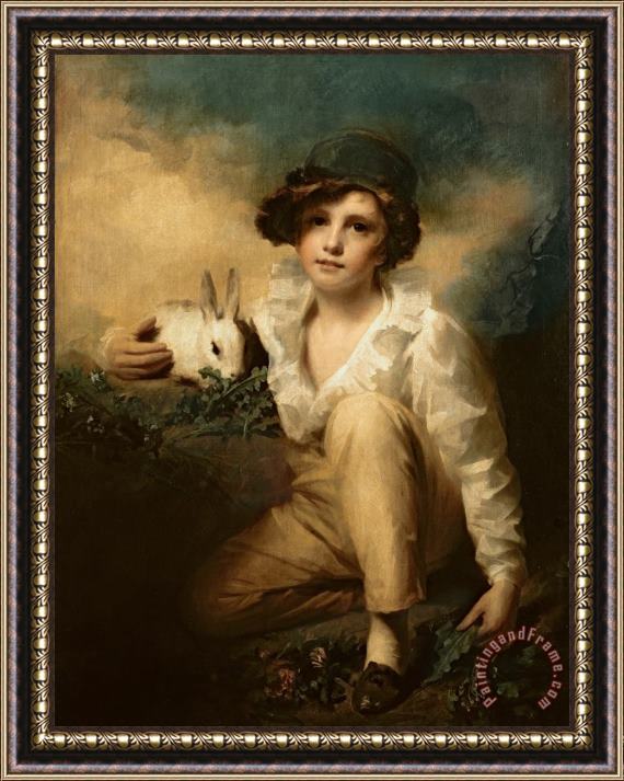 Sir Henry Raeburn Boy and Rabbit Framed Painting