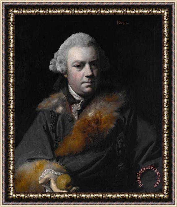 Sir Joshua Reynolds Portrait of Thomas Bowlby Framed Painting