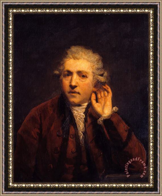 Sir Joshua Reynolds Self Portrait As a Deaf Man Framed Painting