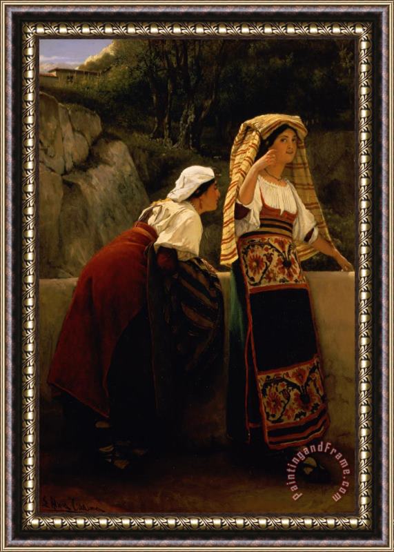Sir Lawrence Alma-Tadema  Italian Women from Abruzzo Framed Print