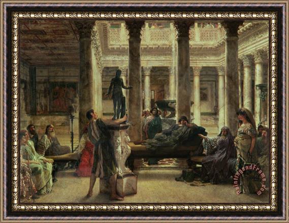 Sir Lawrence Alma-Tadema Roman Art Lover Framed Painting