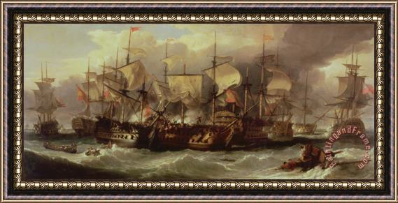 Sir William Allan Battle of Cape St Vincent Framed Painting