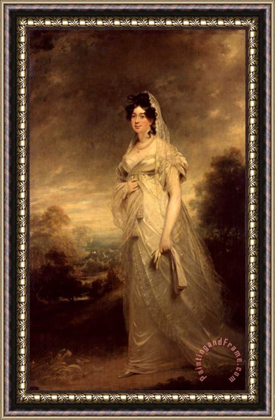 Sir William Beechey Harriot Beauclerk, Duchess of St Albans, 1817 Framed Painting