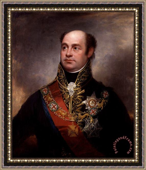 Sir William Beechey Portrait of William Beresford, 1st Viscount Beresford, 1814 Framed Print