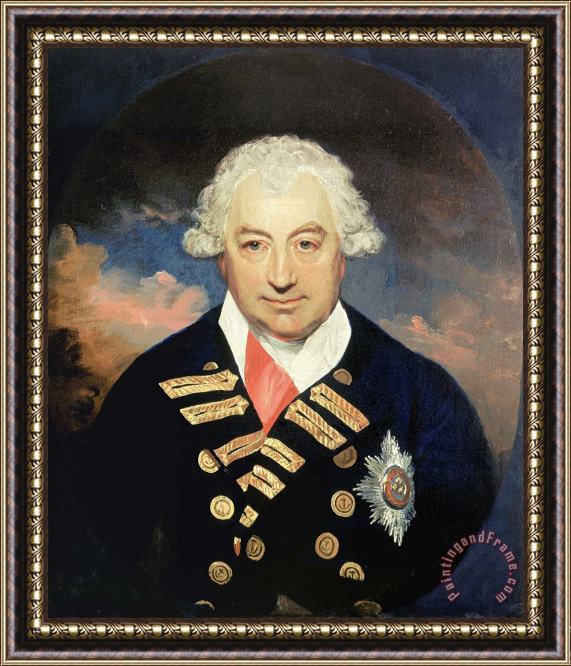 Sir William Beechey Rear Admiral Sir John Jervis, 1735 1823, Earl of St Vincent, 1787 Framed Painting