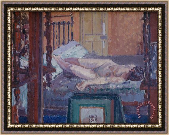 Spencer Frederick Gore Camden Town Nude Framed Painting