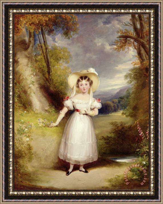 Stephen Catterson the Elder Smith Princess Victoria aged nine Framed Painting