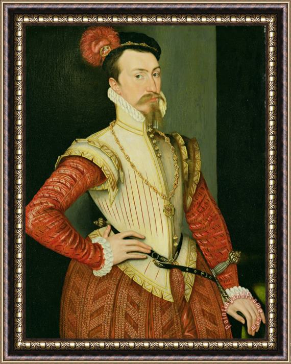 Steven van der Meulen Robert Dudley - 1st Earl of Leicester Framed Painting