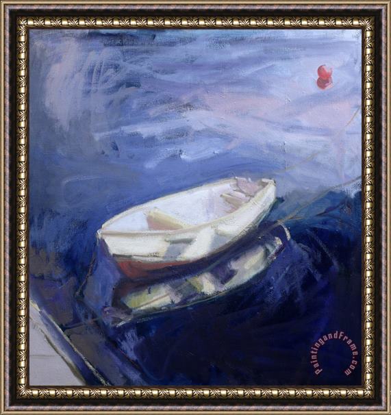 Sue Jamieson Boat And Buoy Framed Print