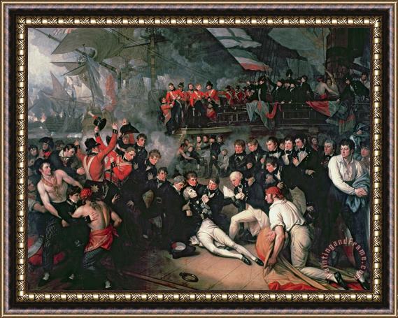 The Death of Nelson Benjamin West Framed Print