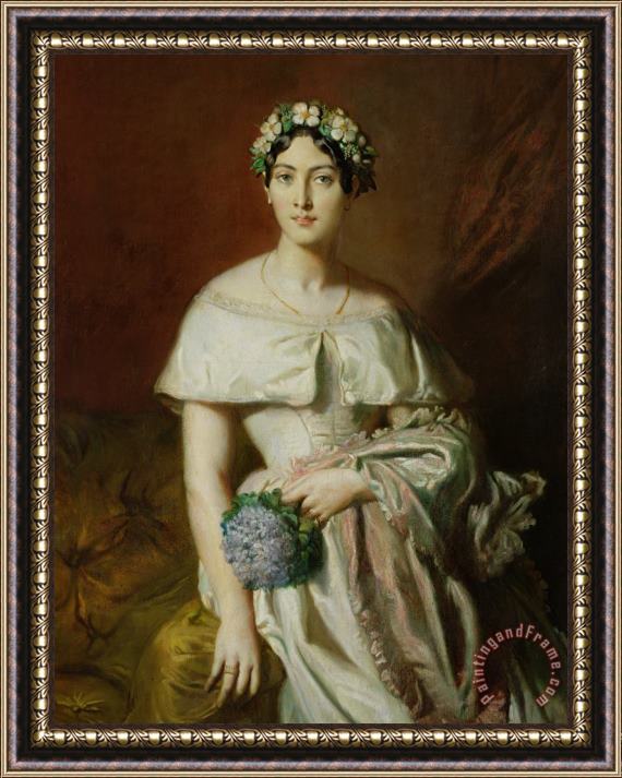 Theodore Chasseriau Mademoiselle Marie Therese De Cabarrus Framed Painting