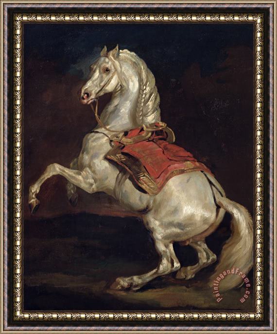 Theodore Gericault Napoleon's Stallion Tamerlan Framed Print