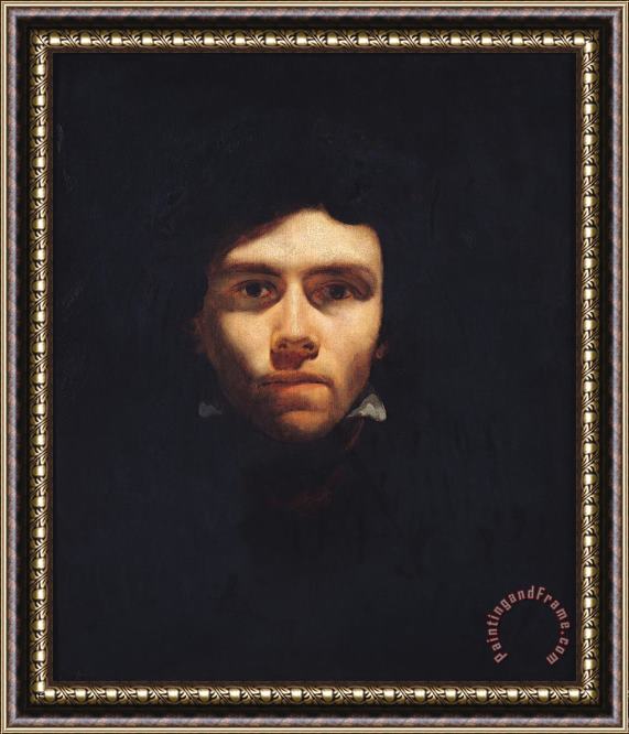 Theodore Gericault Portrait of Eugene Delacroix (1798 1863) Framed Painting