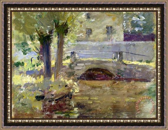 Theodore Robinson The Bridge at Giverny Framed Painting