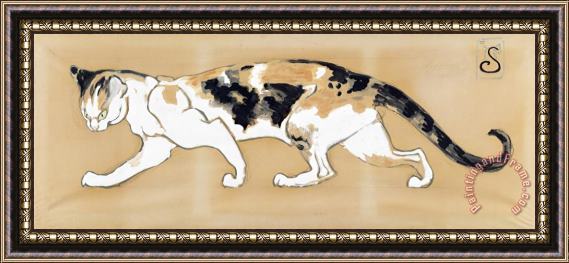 Theophile Alexandre Steinlen The Cat Framed Painting