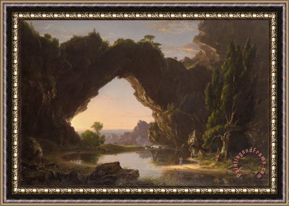 Thomas Cole Evening in Arcady, 1843 Framed Painting