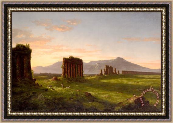 Thomas Cole Roman Campagna, 1843 Framed Painting