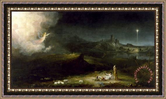 Thomas Cole The Angel Appearing to The Shepherds Framed Print