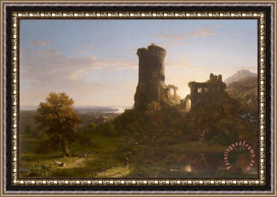 Thomas Cole The Present Framed Painting