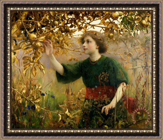 Thomas Cooper Gotch A Golden Dream Framed Painting