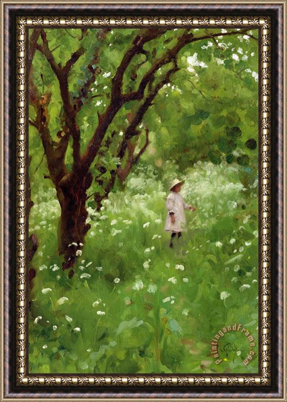 Thomas Cooper Gotch The Orchard Framed Painting