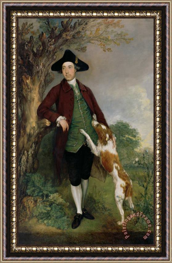 Thomas Gainsborough Portrait of George Venables Vernon Framed Painting