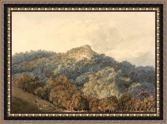 Thomas Girtin Rocca Del Papa, with Monte Cavo Framed Print