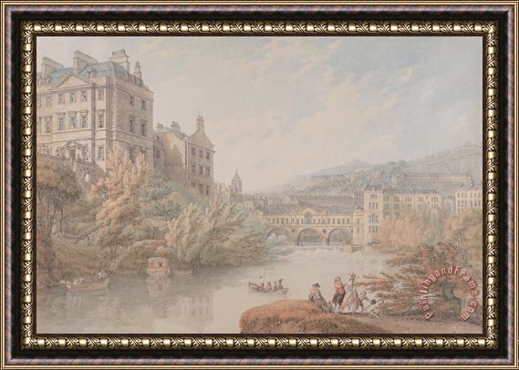 Thomas Hearne View of Bath from Spring Gardens Framed Print