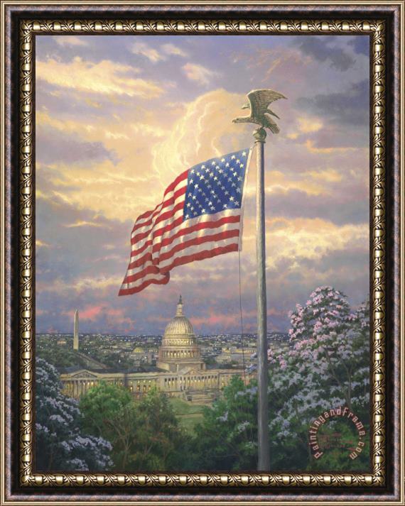 Thomas Kinkade America's Pride Framed Painting