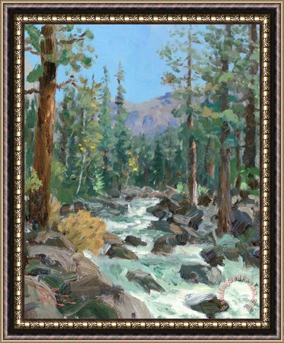 Thomas Kinkade High Country River Framed Painting