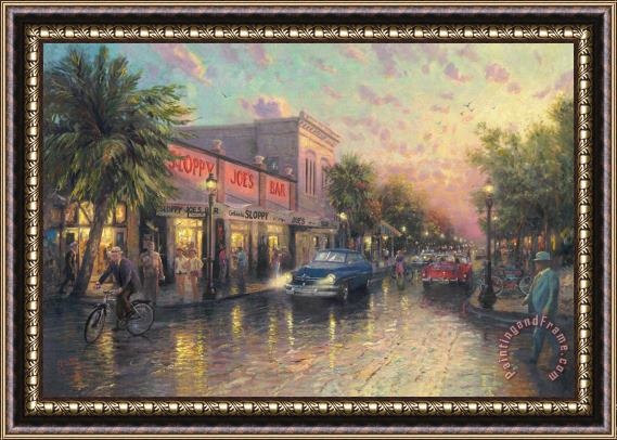 Thomas Kinkade Key West Framed Painting