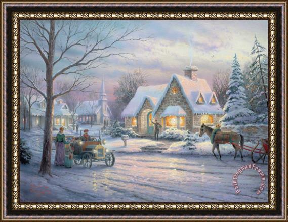 Thomas Kinkade Memories of Christmas Framed Painting